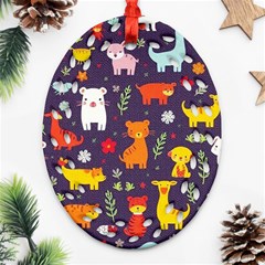 Pet Animal 01 Ornament (oval Filigree)