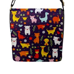 Pet Animal 01 Flap Closure Messenger Bag (l)