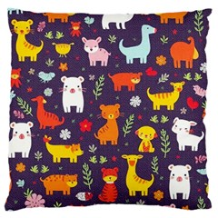 Pet Animal 01 Standard Premium Plush Fleece Cushion Case (one Side)