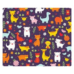 Pet Animal 01 Two Sides Premium Plush Fleece Blanket (kids Size)