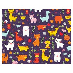 Pet Animal 01 Two Sides Premium Plush Fleece Blanket (teen Size)