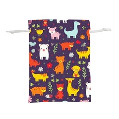 Pet Animal 01 Lightweight Drawstring Pouch (l) by myclothy