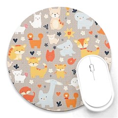 Pet Animal 02 Round Mousepad