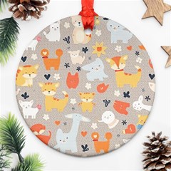 Pet Animal 02 Ornament (round)