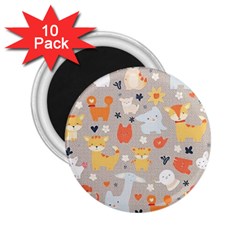 Pet Animal 02 2 25  Magnets (10 Pack) 