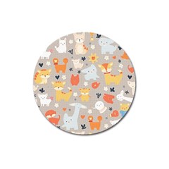 Pet Animal 02 Magnet 3  (round)