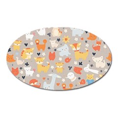 Pet Animal 02 Oval Magnet