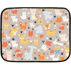 Pet Animal 02 Two Sides Fleece Blanket (mini) by myclothy