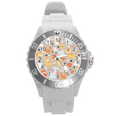 Pet Animal 02 Round Plastic Sport Watch (l)