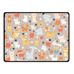 Pet Animal 02 Two Sides Fleece Blanket (small) by myclothy