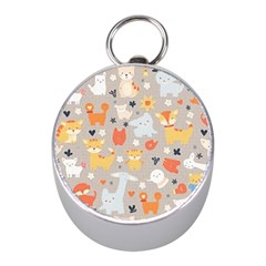 Pet Animal 02 Mini Silver Compasses