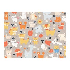 Pet Animal 02 Two Sides Premium Plush Fleece Blanket (mini)