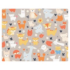 Pet Animal 02 Two Sides Premium Plush Fleece Blanket (teen Size)