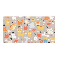 Pet Animal 02 Satin Wrap 35  X 70 