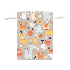 Pet Animal 02 Lightweight Drawstring Pouch (l)