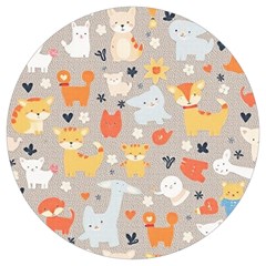 Pet Animal 02 Round Trivet