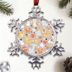 Pet Animal 02 Metal Large Snowflake Ornament