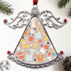 Pet Animal 02 Metal Angel With Crystal Ornament by myclothy