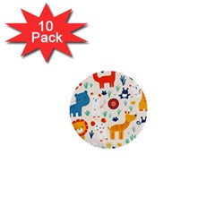 Pet Animal 03 1  Mini Buttons (10 Pack) 