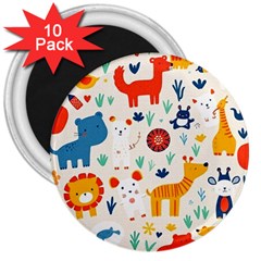 Pet Animal 03 3  Magnets (10 Pack) 