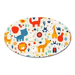 Pet Animal 03 Oval Magnet