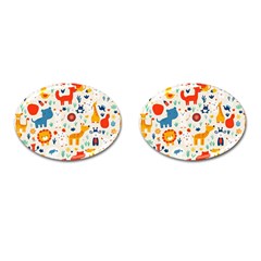 Pet Animal 03 Cufflinks (oval)