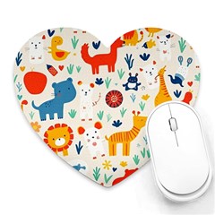 Pet Animal 03 Heart Mousepad by myclothy