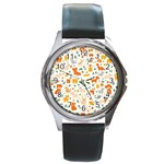 Pet Animal 04 Round Metal Watch Front