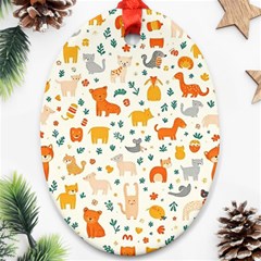 Pet Animal 04 Ornament (oval)