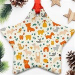 Pet Animal 04 Ornament (Star) Front