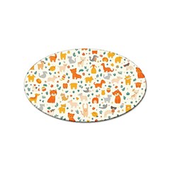 Pet Animal 04 Sticker Oval (10 Pack)