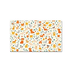 Pet Animal 04 Sticker Rectangular (100 Pack)