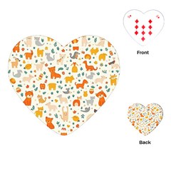 Pet Animal 04 Playing Cards Single Design (heart)