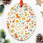 Pet Animal 04 Ornament (Oval Filigree) Front