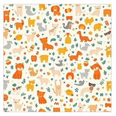 Pet Animal 04 Square Satin Scarf (36  X 36 )