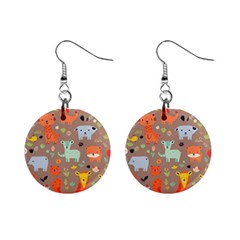 Pet Animal 05 Mini Button Earrings by myclothy