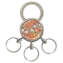 Pet Animal 05 3-ring Key Chain