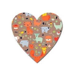 Pet Animal 05 Heart Magnet