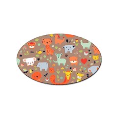 Pet Animal 05 Sticker Oval (100 Pack)