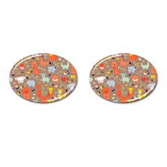 Pet Animal 05 Cufflinks (oval)