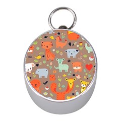 Pet Animal 05 Mini Silver Compasses