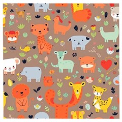 Pet Animal 05 Wooden Puzzle Square