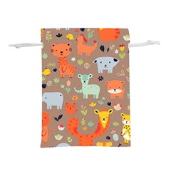 Pet Animal 05 Lightweight Drawstring Pouch (l)