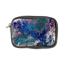 Blue Feathers And Flames Coin Purse