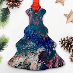 Blue Feathers And Flames Ornament (christmas Tree) 