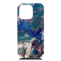 Blue Feathers And Flames Iphone 16 Pro Max Black Uv Print Pc Hardshell Case