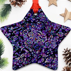 Neon Symphony Design Ornament (star) by dflcprintsclothing