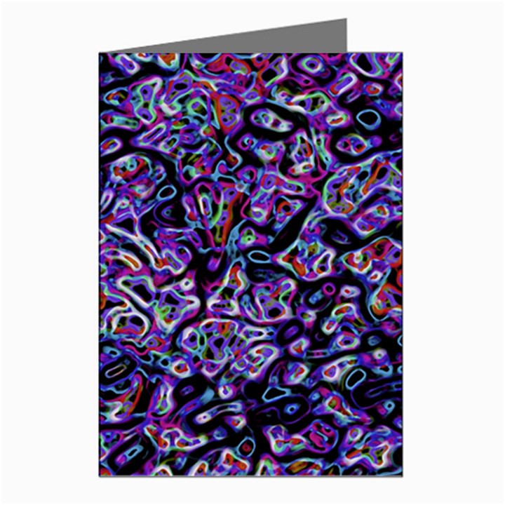 Neon Symphony Design Greeting Cards (Pkg of 8)