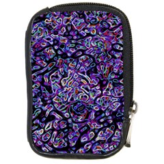 Neon Symphony Design Compact Camera Leather Case by dflcprintsclothing