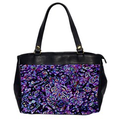 Neon Symphony Design Oversize Office Handbag (2 Sides) by dflcprintsclothing